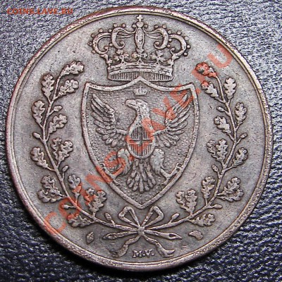 Италия Сардиния-? 1826 год 5 centesimi - DSC05775