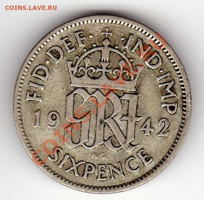 Ag Великобритания 6 пенсов 1942 до 10.09.12 в 22.00мск(2919) - img514
