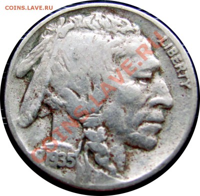 S36 США 5¢ Buffalo Nickel 1935 до 10.09 в 22°° - S36 5c 1935_1