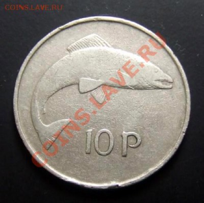 ИРЛАНДИЯ 10 пенсов (1971) Лосось до 11.09. (22.00) - Ирландия 10 пенсов (1971) Рыба Р