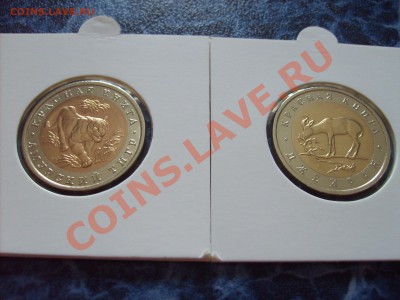 КРАСНАЯ КНИГА 13 МОНЕТ + 3 МОНЕТЫ - 2 ТИГР И ДЖЕЙРАН.JPG