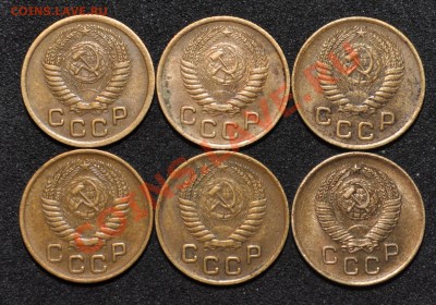 Монеты СССР. 1коп. с1952-1957г. 6шт. - DSC_0082