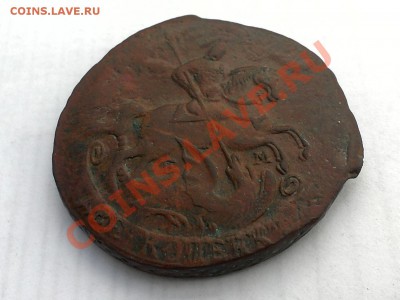 2 копейки 1766 г ем двойной удар. - 2