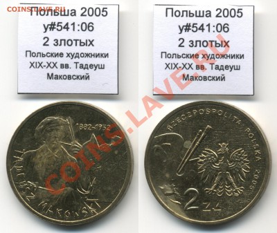 Польша 2 зл 2005 Маковский с пятнами до 11.09 - Poland_y541_06_2005_2zl