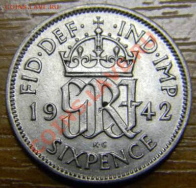 6 пенсов Британия 1942г. - DSCN2334_thumb