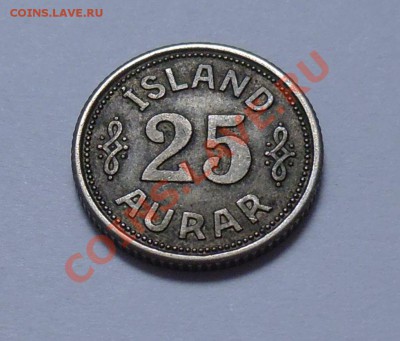 25 аурар - Исландия 1940 - до 13.09 - 475