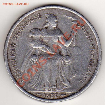Н.КАЛЕДОНИЯ 5 ФРАНКОВ 1952 КАГУ ДО 13.09.12-22.00МСК (3007) - img578