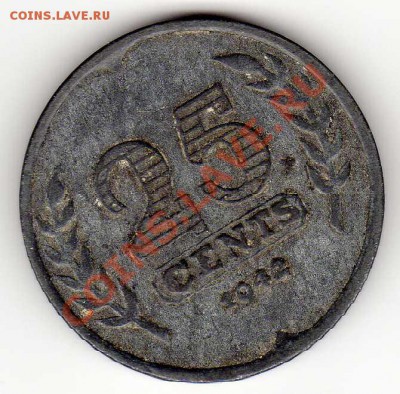 НИДЕРЛАНДЫ 25 ЦЕНТОВ 1942 ДО 13.09.12 В 22.00МСК (3089) - img725