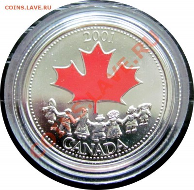 S70 Канада 25¢ цветной 2001 Spirit 14.09 в 22°° - S70 25c Canada Day 2001_1
