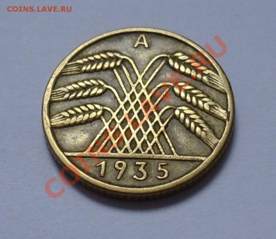 ГЕРМАНИЯ - 10 рейхсфеннигов 1935 A - до 14.09 - 468