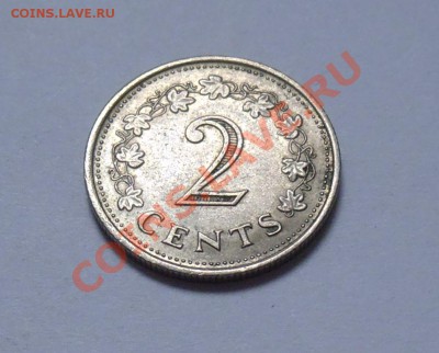 МАЛЬТА - 2 цента 1972 XF - до 14.09 - 486