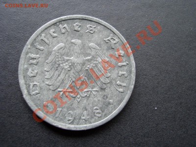 Германия 10 пфенингов 1948г-Цинк-14.09.2012-22.00 Мск. - ReichPfennigs 022