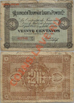 Трамвайные  жетоны. - 11_tranvia_paraguay