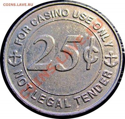 S73 Жетон казино 25¢ Europa Cruz до 15.09 в 22°° - S73 25c Casino Token_1