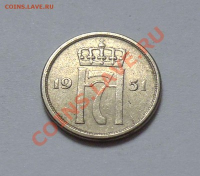 НОРВЕГИЯ - 10 оре 1951 - до 16.09 - 502