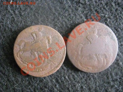 ! Двушки Елизаветы, 2 шт. 1757 и 1758г.      До 14.09.2012г. - пт 007.JPG