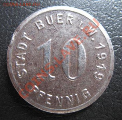 1919 г, г. Буер, 10 пф, до 18.09 в 21-00 мск - 10 буер нот 