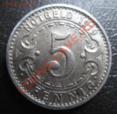 1919 г, г. Виттен, 5 пф, до 18.09 в 21-00 мск - 5 вит нот 