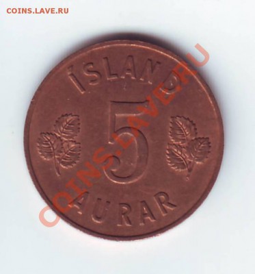 Исландия.5 aurar.1960.до 18.09.12в22.00мск - 5крон исланд 1.JPG