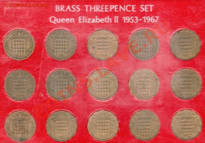 Великобритания 3 пенса 1953-67 (15шт.) до 17.09-22ч (3122) - img914