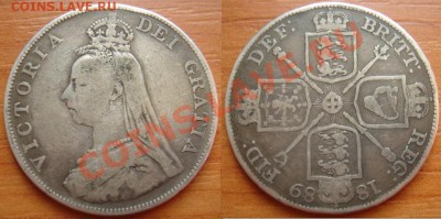 Великобритания: монеты и боны (пополняемая). - 2 флорина 1889.JPG
