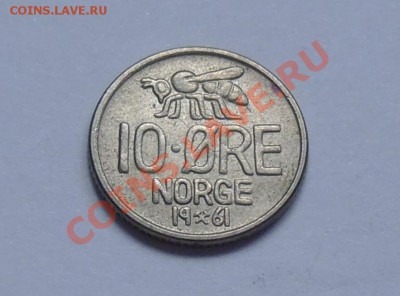 НОРВЕГИЯ - 10 оре 1961 - до 18.09 - 740