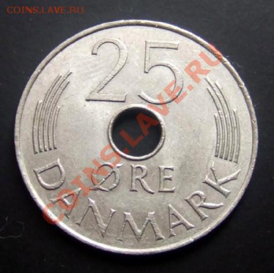 ДАНИЯ 25 эре (1976) до 18.09. (22.00) - Дания 25 эре (1976) Р