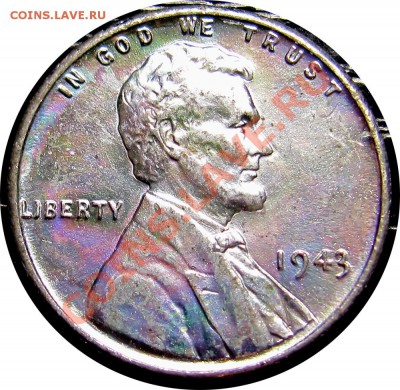 S88 США 1¢ 1943 стальной цент UNC до 19.09 в 22°° - S88 1c 1943 UNC_1