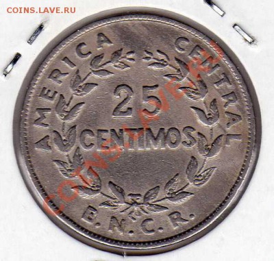 КОСТА-РИКА 25 СЕНТИМО 1948 ДО 20.09.12 В 22.00МСК (2772) - img988