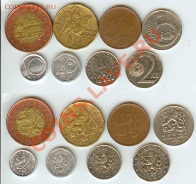 Современная Чехия- 8 монет до23.00 мск 21.09.12 - Чехия