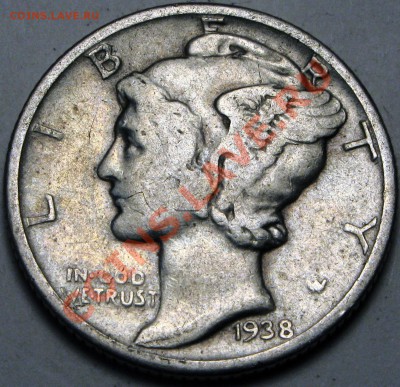 Ag - США - "Меркури" дайм 1938 - до 21.09 - 050.JPG