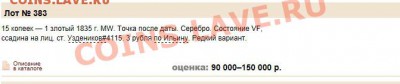 15 копеек- 1 злотый 1835 MW, точка после даты - Capture