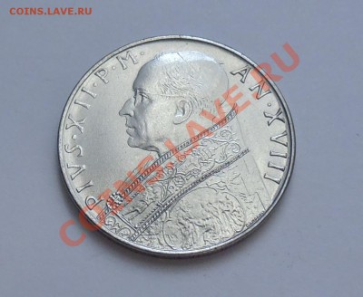 ВАТИКАН - 100 лир 1956 UNC - до 22.09 - 859