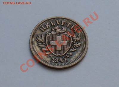 ШВЕЙЦАРИЯ - 1 раппен 1941 - до 22.09 - 840