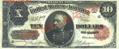 США 10 долларов 1891г копия пресс до 20.09 21.00мск - США 10 долларов 1891 копия пресс-1