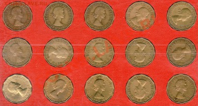 Великобритания 3 пенса 1953-67 (15шт.) до 24.09-22ч (3121) - img207