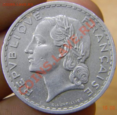 5 франков 1949г. франция - DSCN2499_thumb