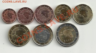 Наборы и просто 2-х еврики на оценку - регулярка евро 2011 Эстония