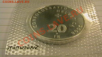 Швейцария, 20 франков  2008 г. - IMGA0808.JPG