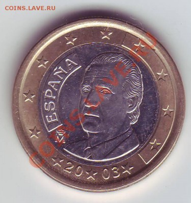 Испания 1 евро 2003 до 22-00 25.09 - Испания 1 евро 1.JPG