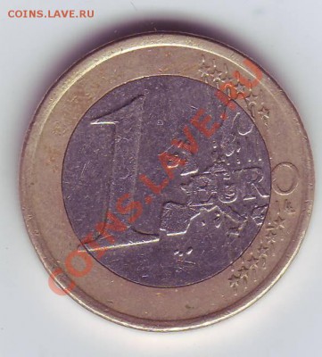 Финляндия 1 евро 2001 до 22-00 25.09 - Финляндия 1 евро 2.JPG