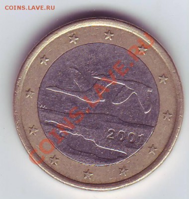 Финляндия 1 евро 2001 до 22-00 25.09 - Финляндия 1 евро 1.JPG