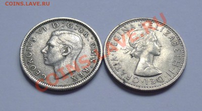 ВЕЛИКОБРИТАНИЯ - 2 шестипенсовика 1949 1967 - до 26.09 - 739