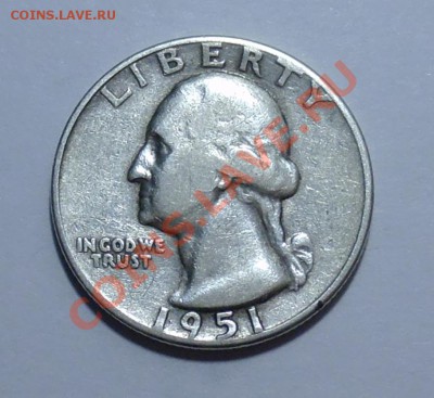 Ag - США - 25 центов 1951 - до 27.09 - 008
