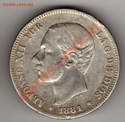 Ag ИСПАНИЯ 2 ПЕСЕТЫ 1881 ДО 27.09.12 В 22.00МСК (3044) - img307