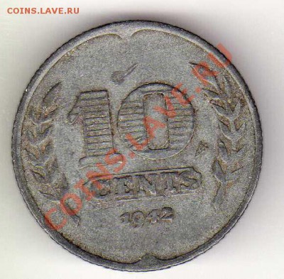 НИДЕРЛАНДЫ 10 ЦЕНТОВ 1942 ДО 27.09.12 В 22.00МСК (3089) - img350