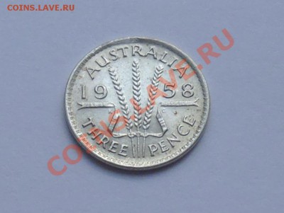 Ag - АВСТРАЛИЯ - 3 пенса 1958 - до 28.09 - 940