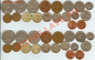 19 монет современной Англии до 20.00 мск 28.09 - Англия
