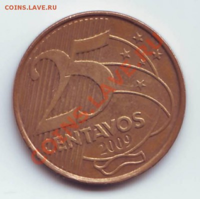 Бразилия.25 centavos 2009г. до 29.09.12 в 22.00мск - 25 цетавос 2009 . 1.JPG