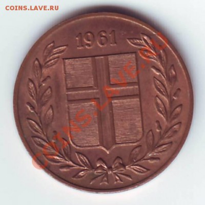 Исландия.5 aurar.1961.до 30.09.12в22.00мск - 5 аурар 1961 1.JPG